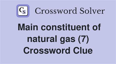 gas main crossword clue|Gas